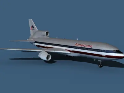 Lockheed L-1011-50 American Airlines 3D model