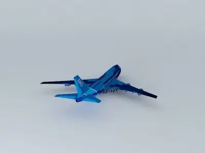 AirAtlanticOcean B747-400 with interior Free 3D model