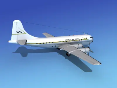 Boeing 377 Strategic Air Services 3D model