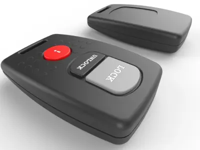 Car key Model 8 Low-poly 3D model