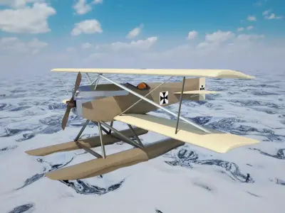 Hansa Brandenburg KDW Free 3D model