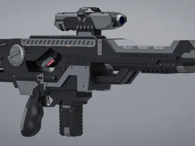 Sci-Fi gun  3D model