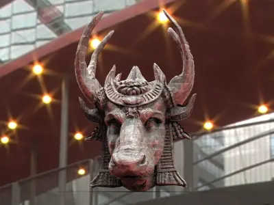 Bull Head Study 3D model