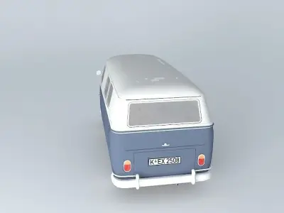 Volkswagen Type 2 Kombi T1 1967 Free 3D model
