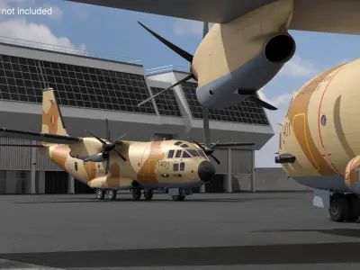 Private airstrip 3D model