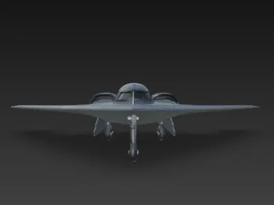 Northrop B-2 Spirit Low Poly Low-poly 3D model