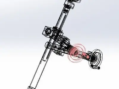 XYZ axis fine-tuning handle 3D model