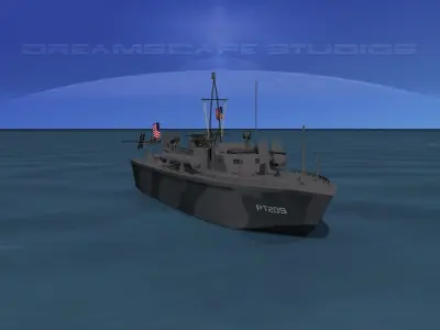 Elco PT Boat PT-209 3D model