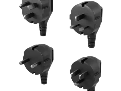  Type B Power Plug Model, Black 