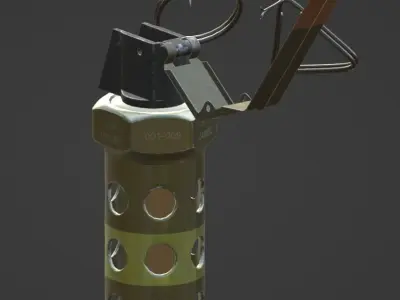 M84 Stun Grenade Free low-poly 3D model