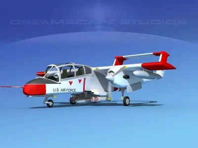 Rockwell OV-10 Bronco USAF 1 3D model