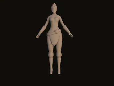 Fantasy girl  3D model