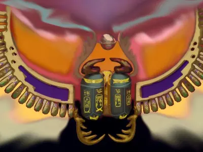 antiqued BEETLE 3D model