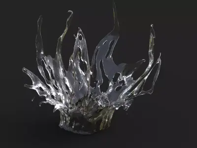 Water stylized 1 3D model