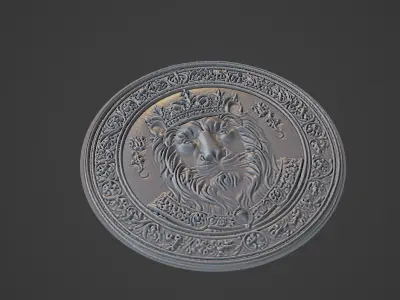 Richard the Lionheart Medallion 3D print model