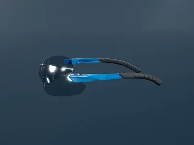 3M Glasses Low-poly 3D model