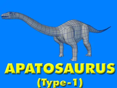 Apatosaurus- Type-1 3D model