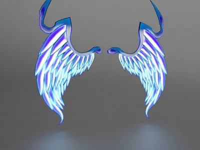 WinterWings angel wings - angel wings Free low-poly 3D model