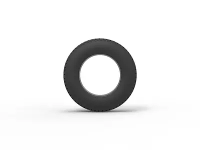 Tire of Pickup Truck Scale 1 to 25 3D print model