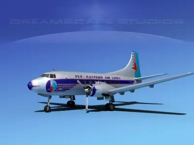 Martin 202 Eastern Airlines 1 3D model