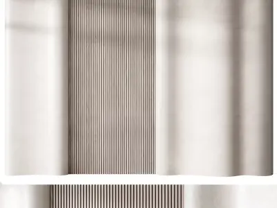 Headboard wall panel 015 Free 3D model