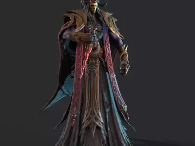 Demon Assassin Low-poly 3D model