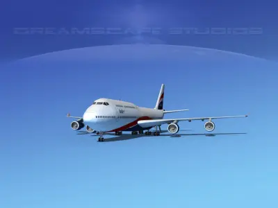 Boeing 747-8I Jumbo Jet Arik 3D model