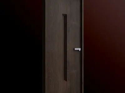 Door 2 wooden 3D model