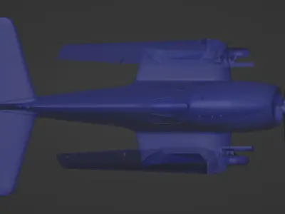 Grumman F6F Hellcat - 3d print 3D print model