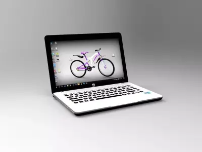 Hp pavilion 14 notebook Low-poly 3D model