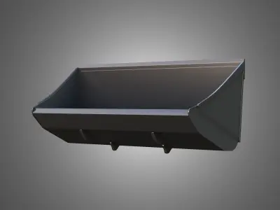 Universal Bucket - Front Loader 3D model