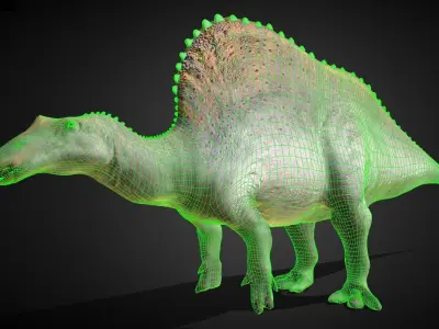 Oranosaurus  Low-poly 3D model