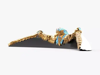 Stage oiseaux Low-poly 3D model