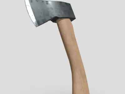 CC0 - Hatchet Free low-poly 3D model