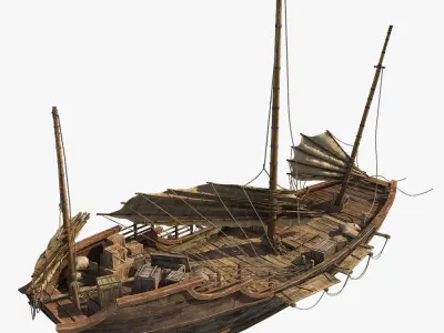 Chinese Boat 3D model