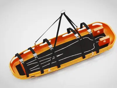 Helicopter Stretcher Low-poly 3D model