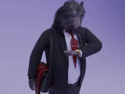 MoonA Businessman  3D model