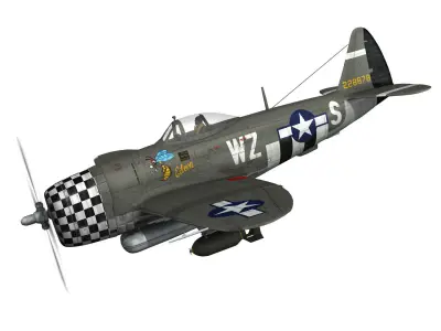 Republic P-47D Thunderbolt - Eileen 3D model