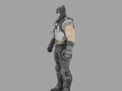 Batman Fortnite Low-poly 3D model