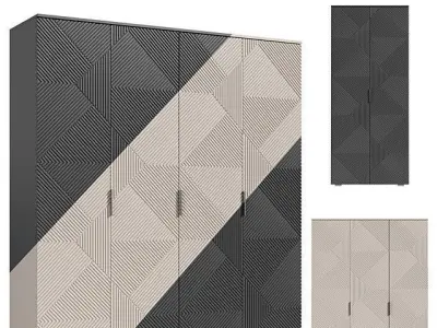 Wardrobe Shelton Free 3D model
