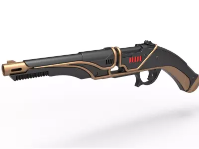 Blaster E-851 of Zorii Bliss from Star Wars Rise of Skywalker 3D model