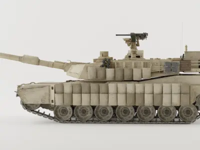M1A2  Abrams 3D model