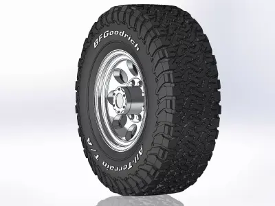 Wheels Pro Comp Xtreme 1069 17inch for scale model 3D print model