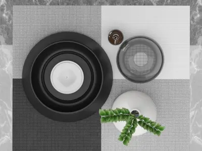 Dining Decoration Set free Free 3D model