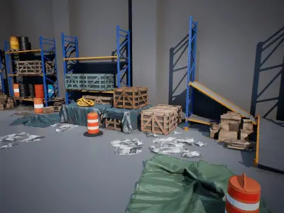 Industry Props Pack 6 Low-poly 3D model