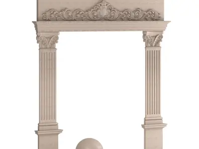 Classic facade element 3D model