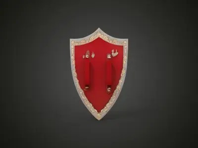 medieval shield 3D print model
