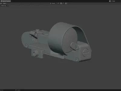 OPK Reflex Sight highpoly 3D model