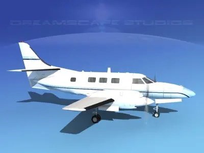 Swearingen SA226-T Merlin III V02 3D model