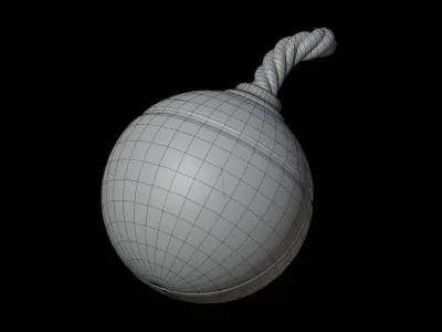 Bomb 3D Illustration 3D model